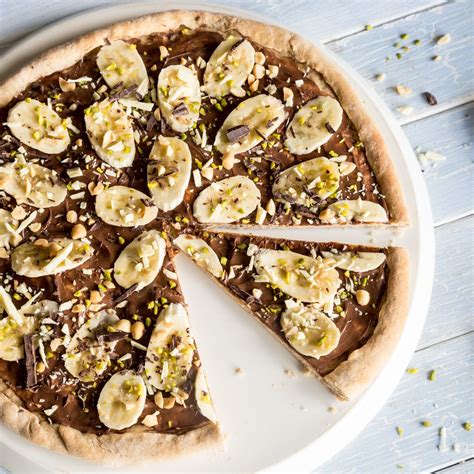 Bananen Schoko Pizza der süße italienische Traum Rezept