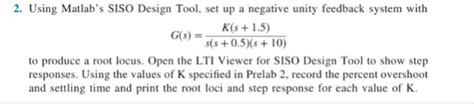 Solved How To Find Percent Overshoot And Settling Time Using