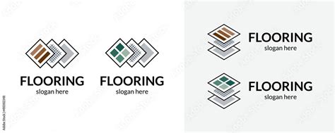 Modern flooring logo Stock Vector | Adobe Stock