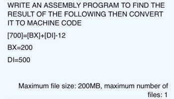 Answered WRITE AN ASSEMBLY PROGRAM TO FIND THE RESULT OF THE FOLLOWING