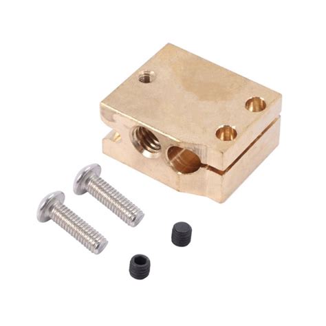 Copper Brass Heater Block V6 Heating Block For E3D Copper Hot End For