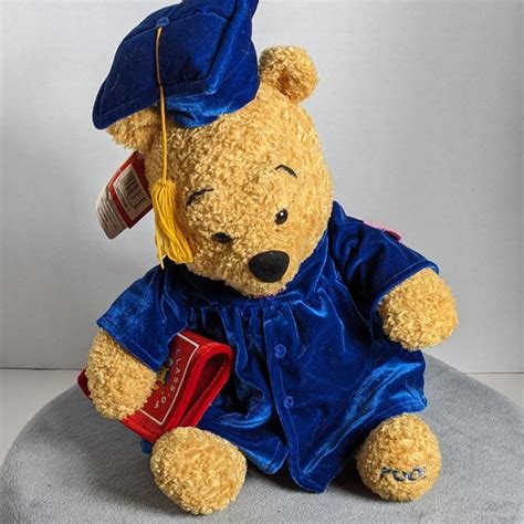 Disney Toys Vintage Winnie The Pooh Graduation Plush Poshmark