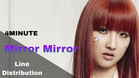 4minute Mirror Mirror Line Distribution Youtube