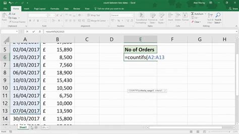 How To Count Values If Date Is Greater Than By Using Countif Function