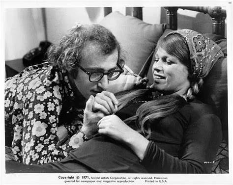 WOODY ALLEN KISSING Louise Lasser hand Bananas 1971 Old Movie Photo $9. ...