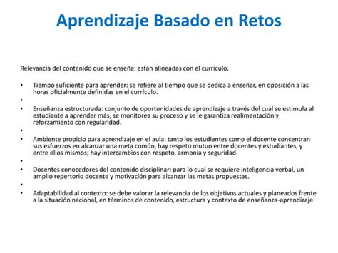 51818149 Aprendizaje Basado En Retos PPT