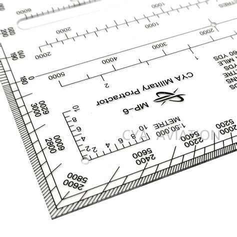 Military Mils & Degree Rectangular Map Protractor Oem Land Navigation ...