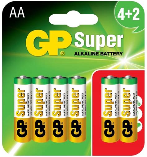 Bateria Gp Super Alkaliczna Lr6 Aa 1 5V 6Pack GP Battery Sklep