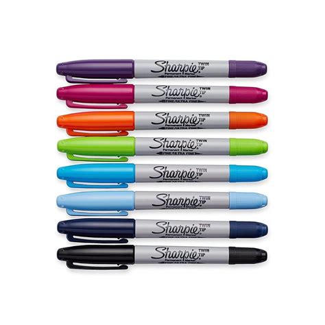 Sharpie® Twin Tip Permanent Markers Fine Point And Ultra Fine Point