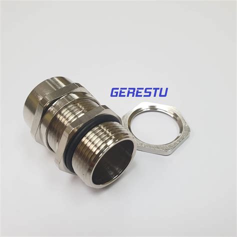 Wiska Emskv L Brass Nickel Plated Long Thread Ip Cable Gland For