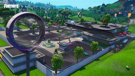 Fortnite Saison 9 Carte Futuriste Nouveau Tilted Towers Battle