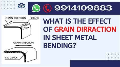 The Effect Of Grain Direction In Sheet Metal Bending Youtube