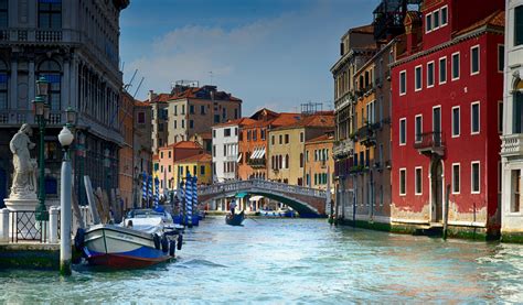 Wallpaper Boat Cityscape Italy Venice Vehicle River Town Canal