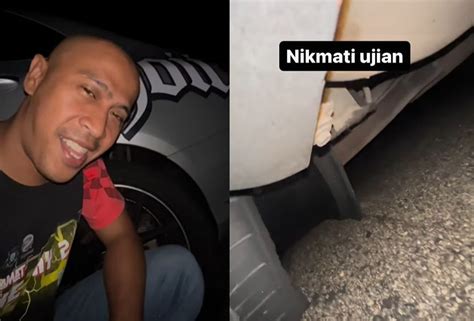 Habis Sport Rim Melayang Layang” Achey Cemas Tayar Kereta Pecah Di