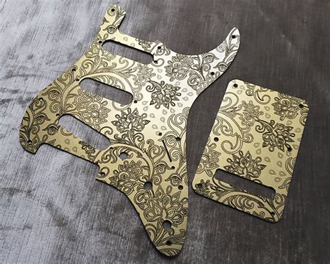 Gold Floral Paisley Custom Bakelite Pickguard Fender Reverb