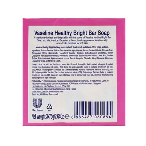 Vaseline Healthy Bright Soap 3x75g Main Market Online