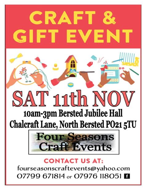 FOUR SEASONS WINTER CRAFT AND GIFT EVENT What S On Love Bognor Regis