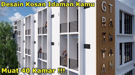 Desain Kosan Ini Sangat Optimal Lahan Terbatas Tapi Bisa 40 Kamar