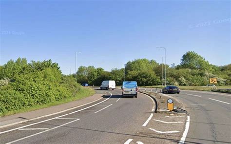 M20 Slip Road On A249 At Maidstone For Junction 7 For Detling To Be