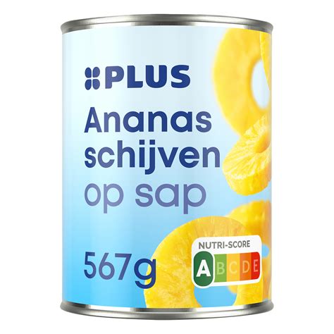 PLUS Ananas Schijven Op Sap Per Blik 567 G