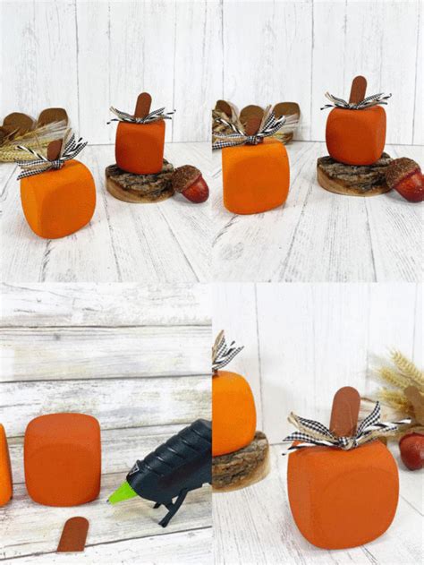 DIY FARMHOUSE DOLLAR TREE FOAM DICE PUMPKINS - FALL DECOR | Kimspired DIY