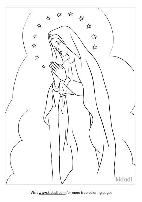 15 Our Lady Of Lourdes Coloring Pages Printable Coloring Pag