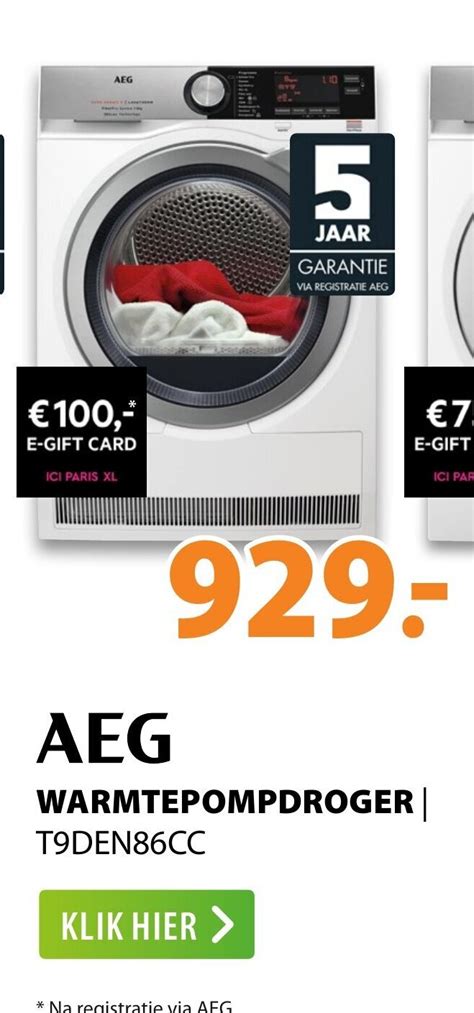 Aeg Warmtepompdroger Aanbieding Bij Expert