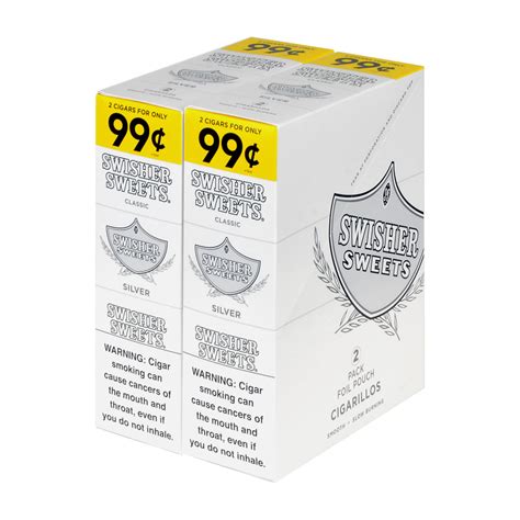 Swisher Sweets Cigarillos 99 Cent Pre Priced 30 Packs Of 2 Cigars Silv