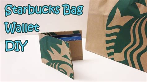 Starbucks Bag Wallet Transformation DIY | Sunny DIY - YouTube