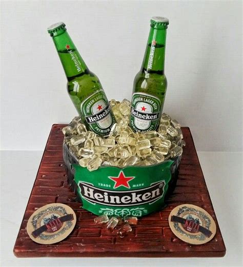 Heineken Birthday Cake