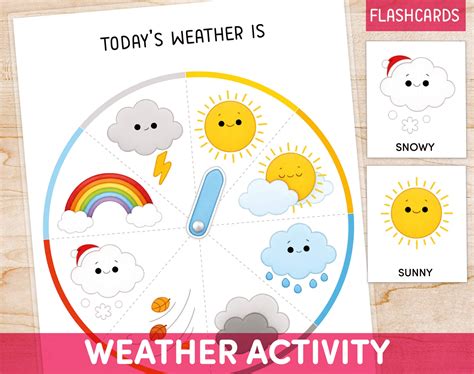 Preschool Weather Wheel, Weather Chart, Homeschool Learning Printable ...