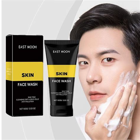 Mens Facial Cleanser Moisturizing Cleansing Brightening Skin Tone