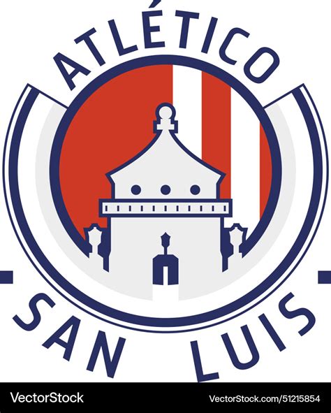 Logo of the atletico san luis liga mx football Vector Image