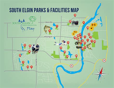 Parks and Facilities Map - Village of South Elgin, Illinois