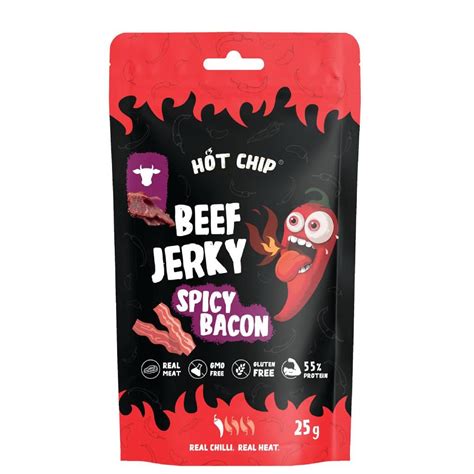 Hot Chip Beef Jerky Bacon Gr World Of Snacks