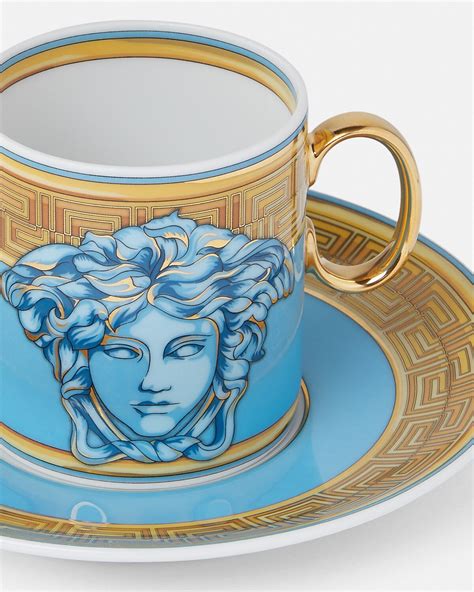 Medusa Amplified Coffee Set Blue Versace