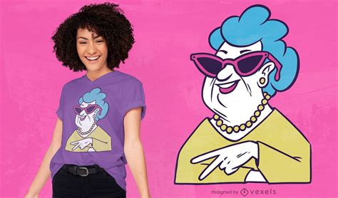 Cool Grandma T-shirt Design Vector Download