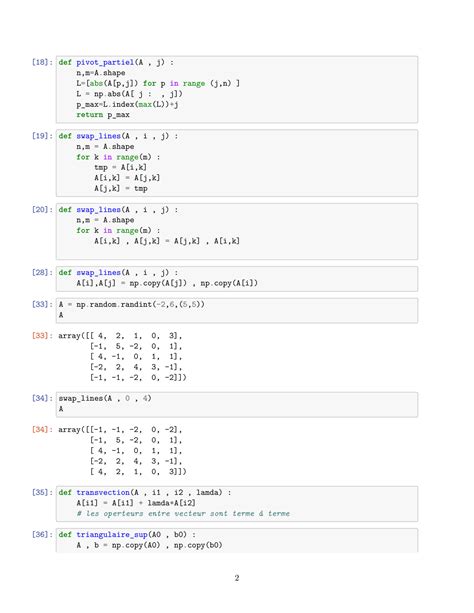 SOLUTION 12 Numpy Pivot De Gauss Studypool