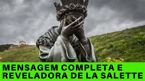 A Statue With The Words Mensagem Completa E Reveladora De Lasallete