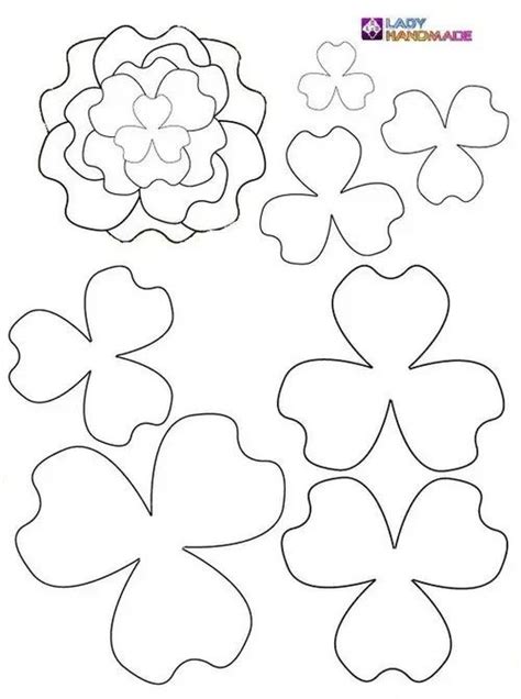 63 Moldes De Flores Para Imprimir Desenhos Ideias E Como Fazer 60c Felt Flowers Diy Paper