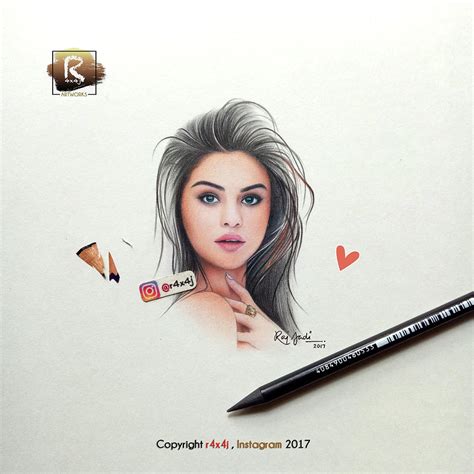 Selena Gomez Cartoon Drawing At Explore Collection Of Selena Gomez Cartoon