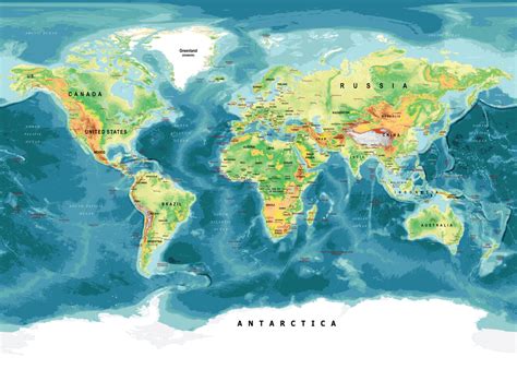 Cartina Di Physical World Map Cartine Di Citt E Mappe Del Mondo Da