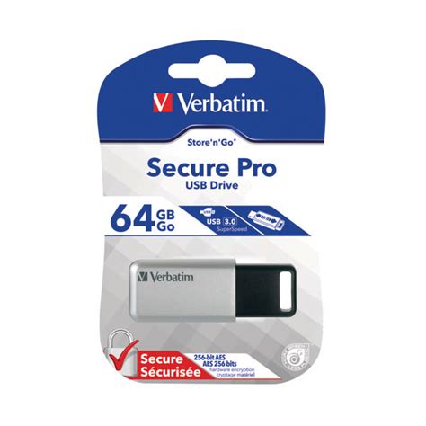 Verbatim Store N Go Secure Pro Usb Flash Drive Gb With Aes