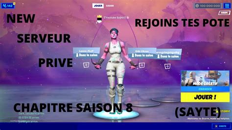 COMMENT AVOIR UN SERVEUR PRIVE SUR FORTNITE CHAPTRE 2 SAISON 8 STORM