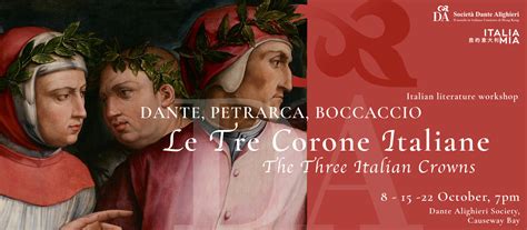 Literature Workshop Le Tre Corone Italiane Dante Alighieri Society