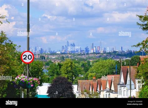 View Over Wimbledon Village Rooftops Where The London Skyline From