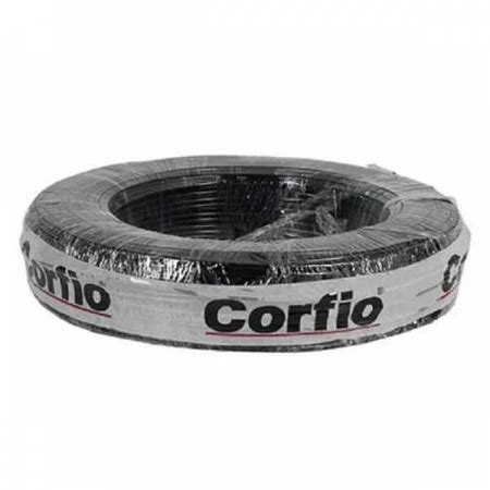 Cabo Flex Vel Pp Corfio V X Mm Preto Rolo Metros