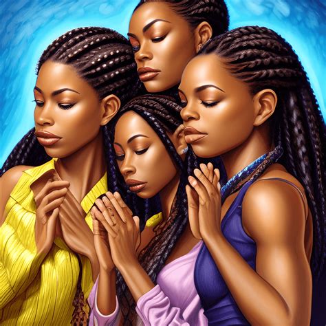 African American Women Praying Creative Fabrica