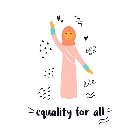 Premium Vector Vector Illustration Of A Protesting Muslim Woman