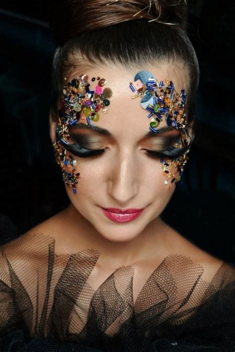 Sequins High Fashion Makeup Fashion Makeup Makeup Designs